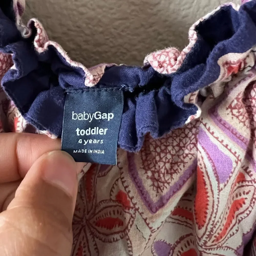 BabyGap Navy Floral Dress - Toddler/4 yr old